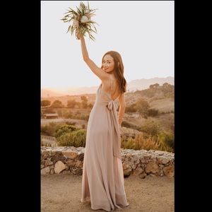 Show me your mumu Lauren tie maxi dress